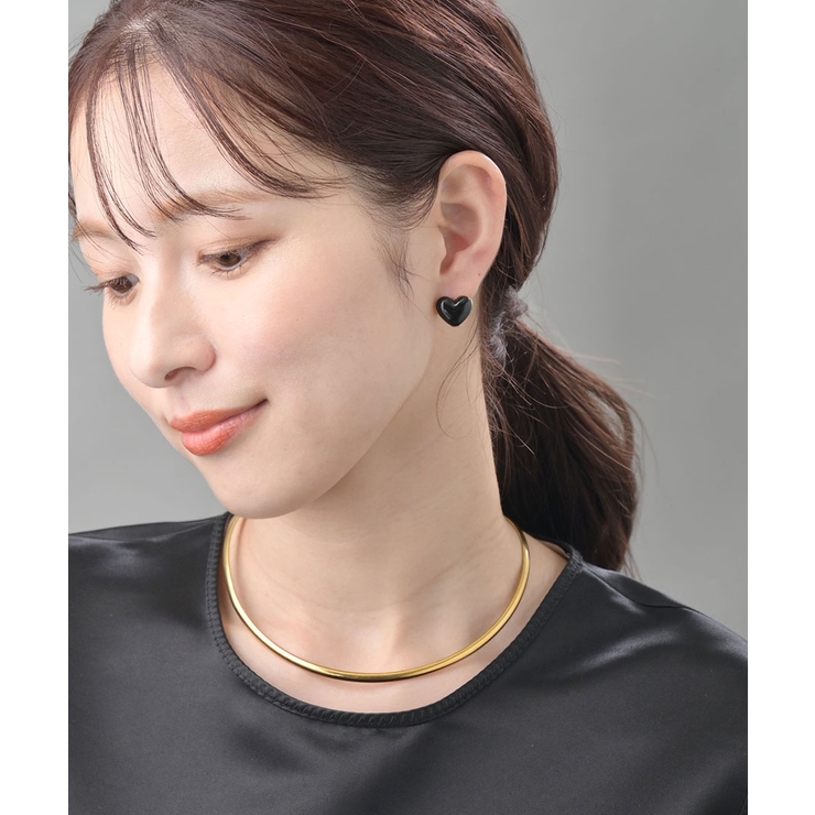 キャッチレスピアス リバーシブル ぷっくりハート | VINGTAINE | 詳細画像4 