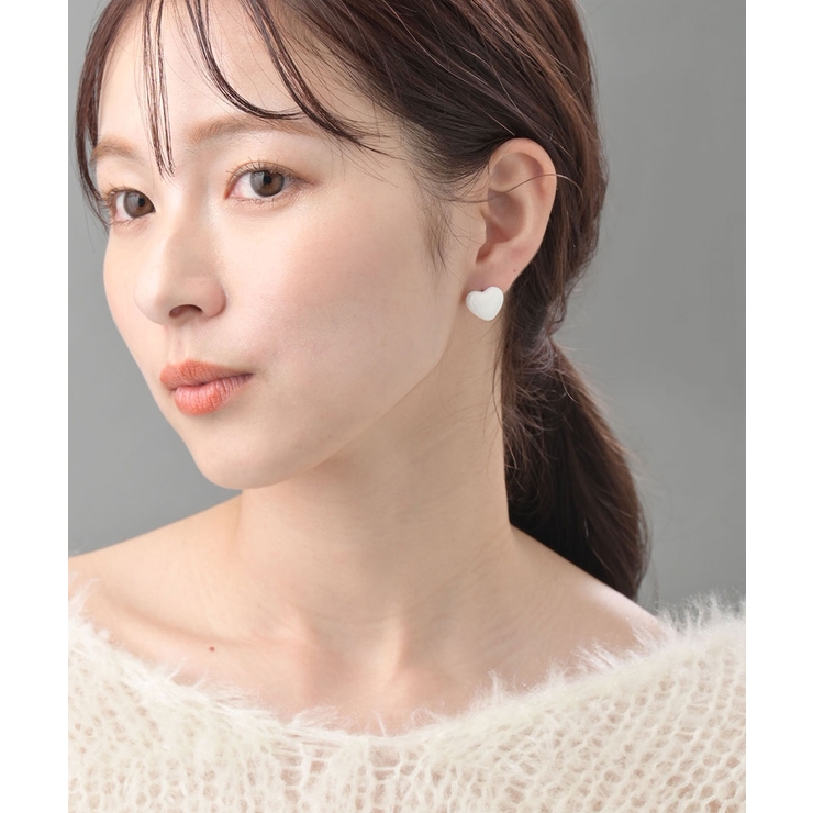 キャッチレスピアス リバーシブル ぷっくりハート | VINGTAINE | 詳細画像6 