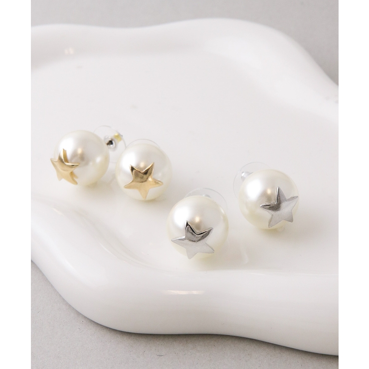 スター×パールピアス イヤリング 16mm | VINGTAINE | 詳細画像9 