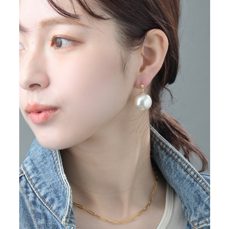 20mmパールピアス イヤリング 揺れる | VINGTAINE | 詳細画像3 