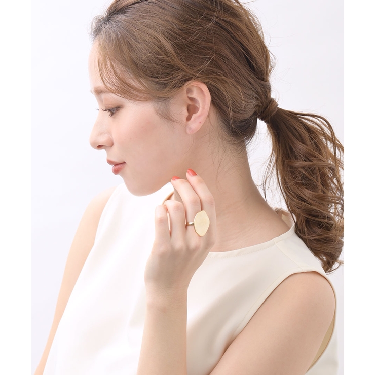 ウェーブプレートリング シンプル ゴールド | VINGTAINE | 詳細画像8 