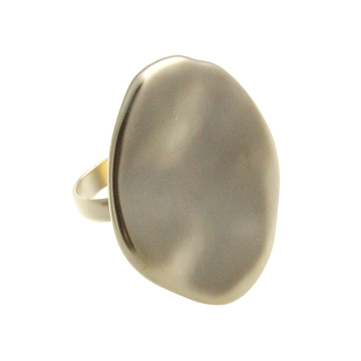 ゴールド | ウェーブプレートリング シンプル ゴールド | VINGTAINE