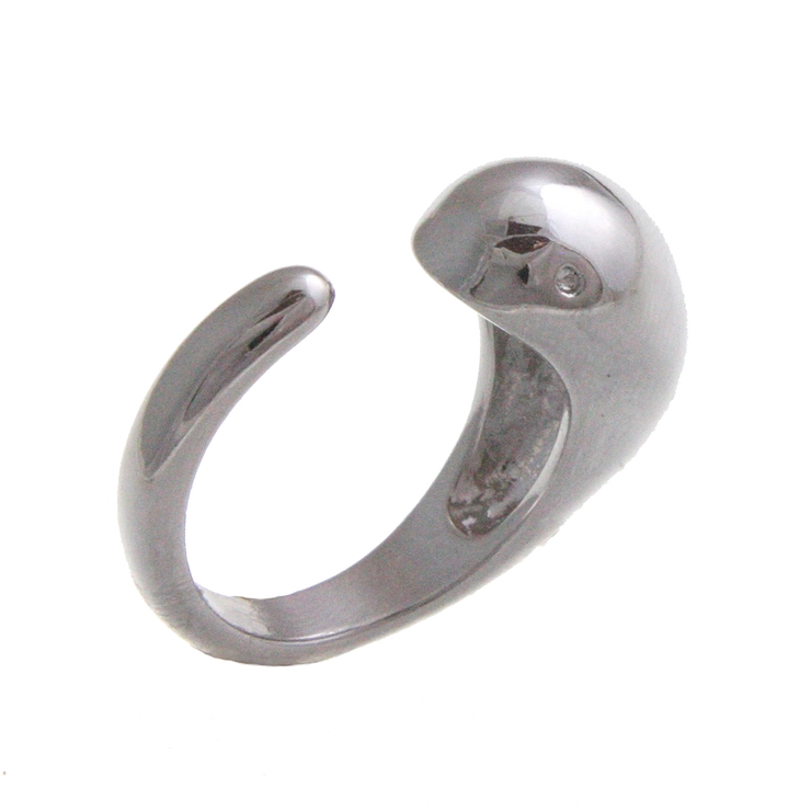 シルバー | ドルフィンモチーフリング シンプル メタル | VINGTAINE