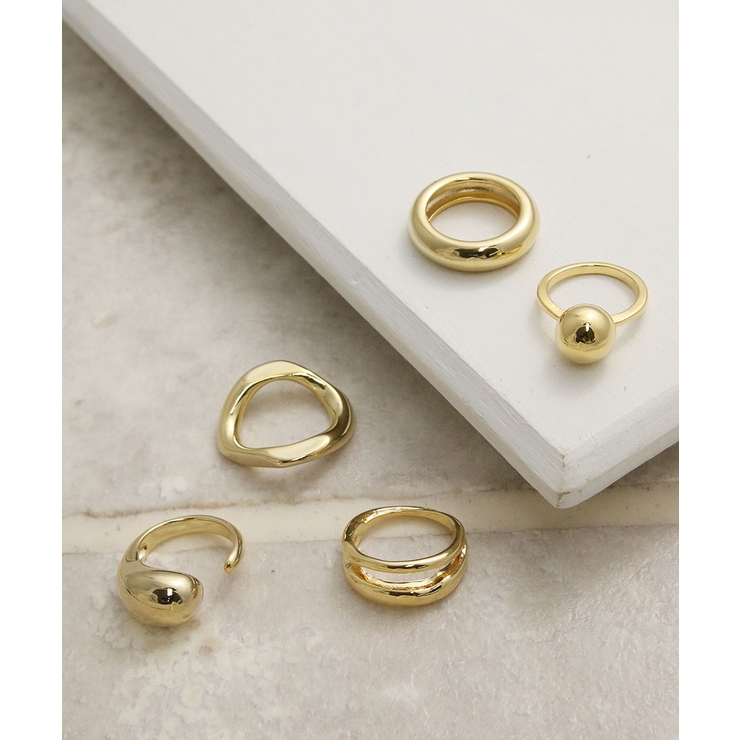 メタルボールリング シンプル ゴールド | VINGTAINE | 詳細画像6 