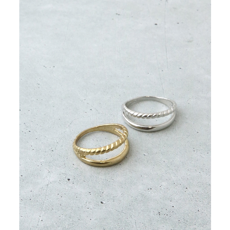 メタルリング 2連風 ツイストリング | VINGTAINE | 詳細画像3 