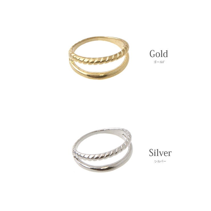 メタルリング 2連風 ツイストリング | VINGTAINE | 詳細画像9 