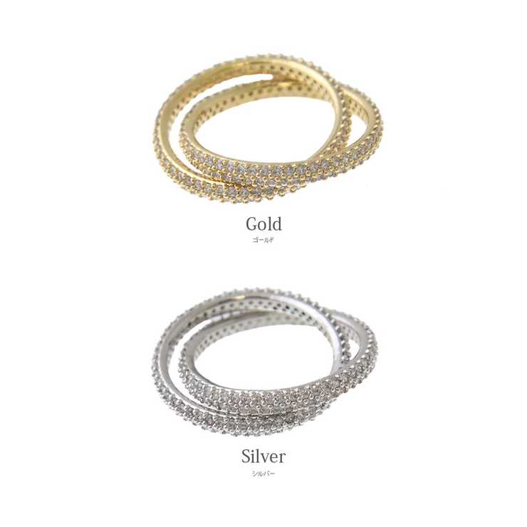 パヴェクロスエタニティリング 指輪 キュービックジルコニア | VINGTAINE | 詳細画像10 