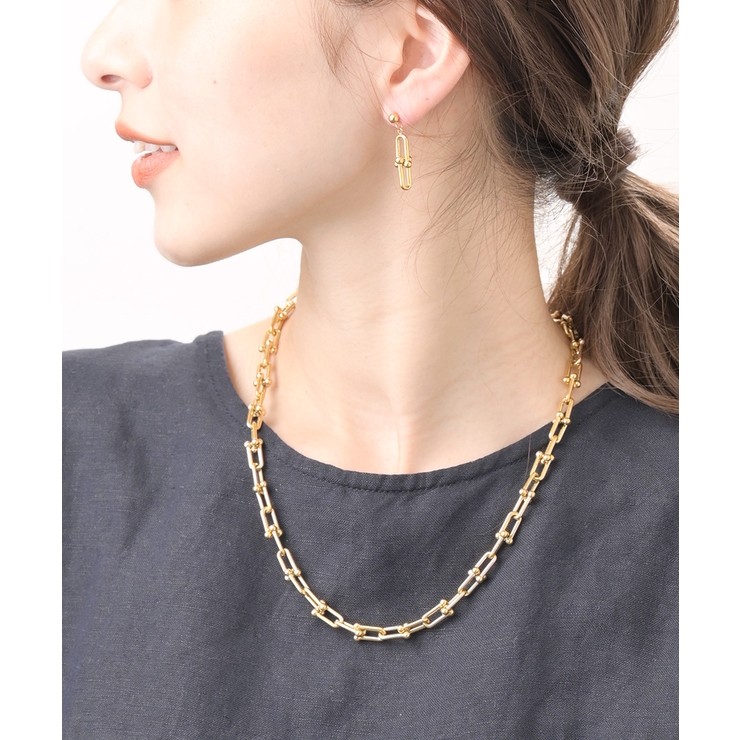 18K金メッキファッション シンプル 透ける ネックレス レディース 鎖骨