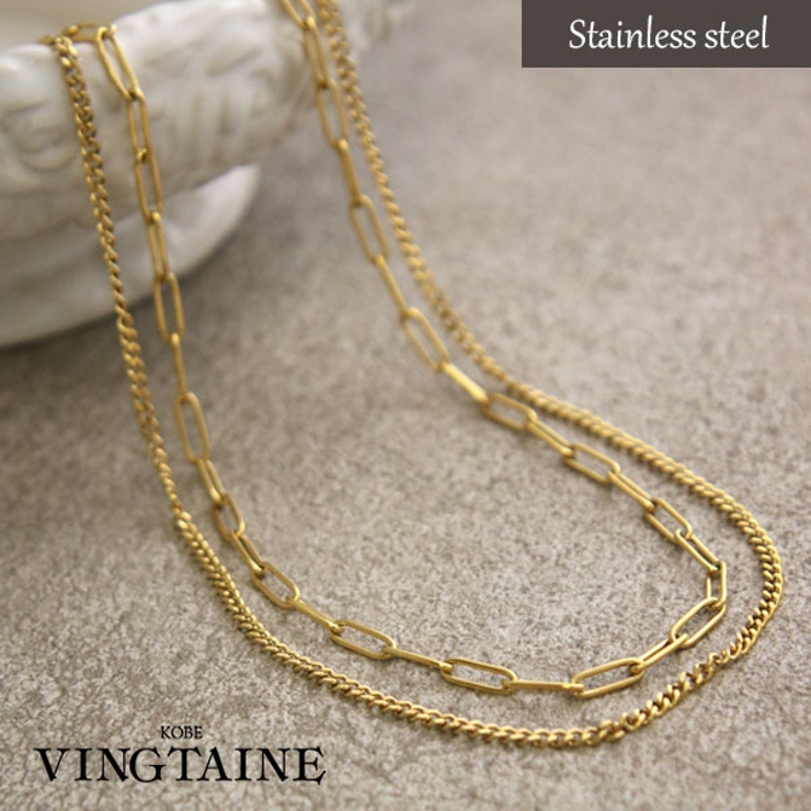 ネックレス 2連 チェーン | VINGTAINE | 詳細画像1 