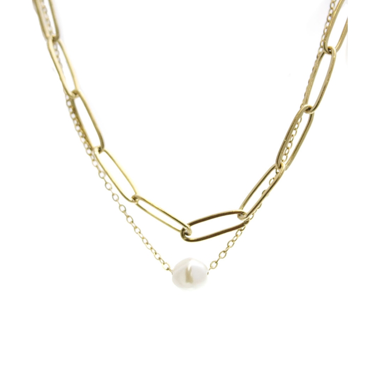ゴールド | ネックレス 2連 パール | VINGTAINE