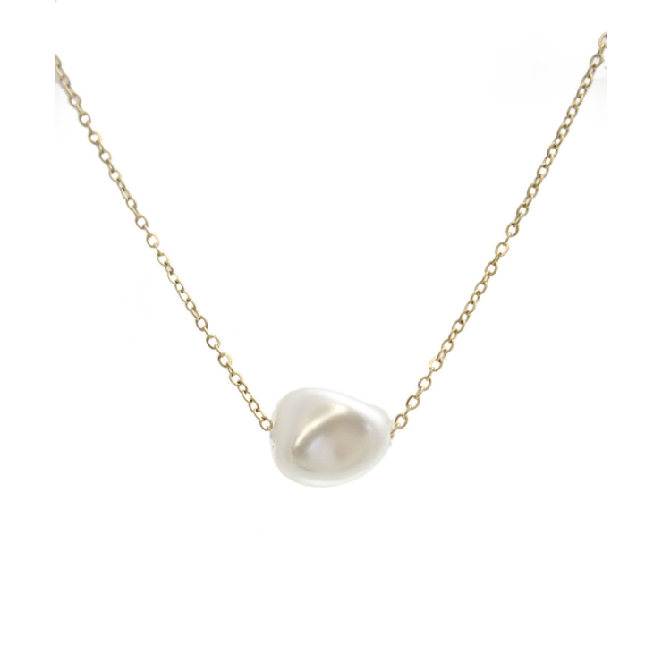 ゴールド | ネックレス バロックパール チェーン | VINGTAINE