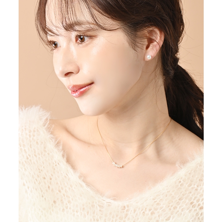 淡水パールステンレスネックレス 金アレ対応 小粒パール | VINGTAINE | 詳細画像2 