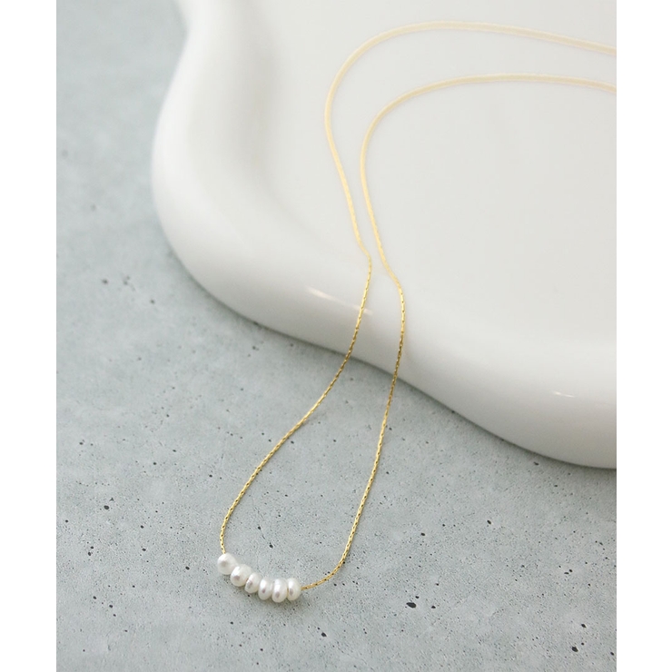 淡水パールステンレスネックレス 金アレ対応 小粒パール | VINGTAINE | 詳細画像4 