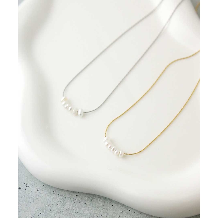 淡水パールステンレスネックレス 金アレ対応 小粒パール | VINGTAINE | 詳細画像5 