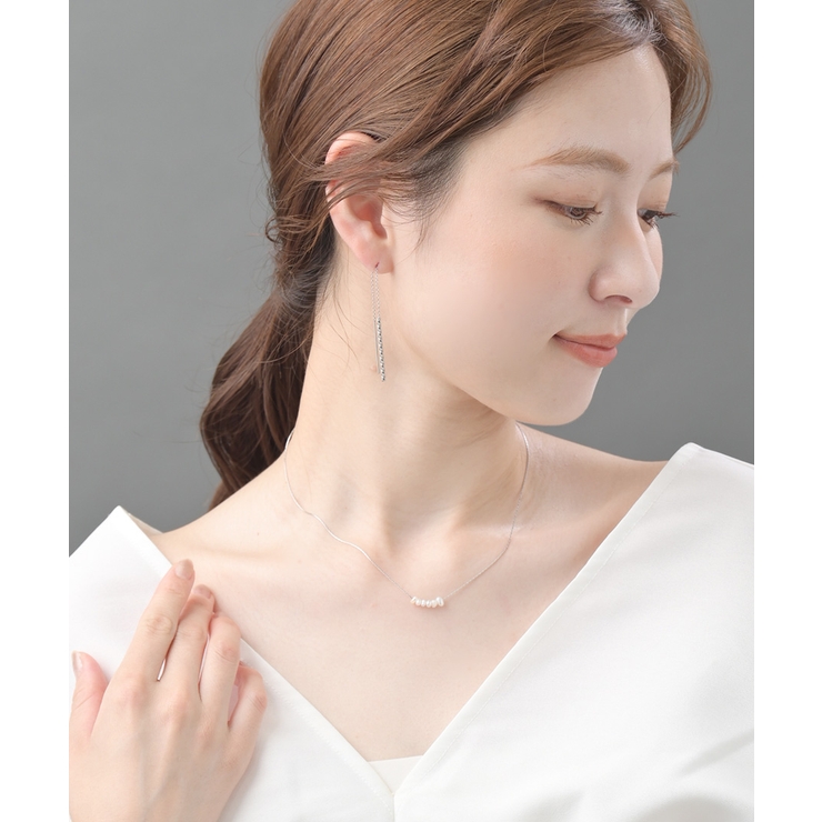 淡水パールステンレスネックレス 金アレ対応 小粒パール | VINGTAINE | 詳細画像7 