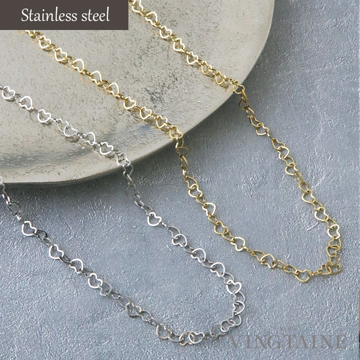 ステンレス ハートチェーン ネックレス | VINGTAINE | 詳細画像1 