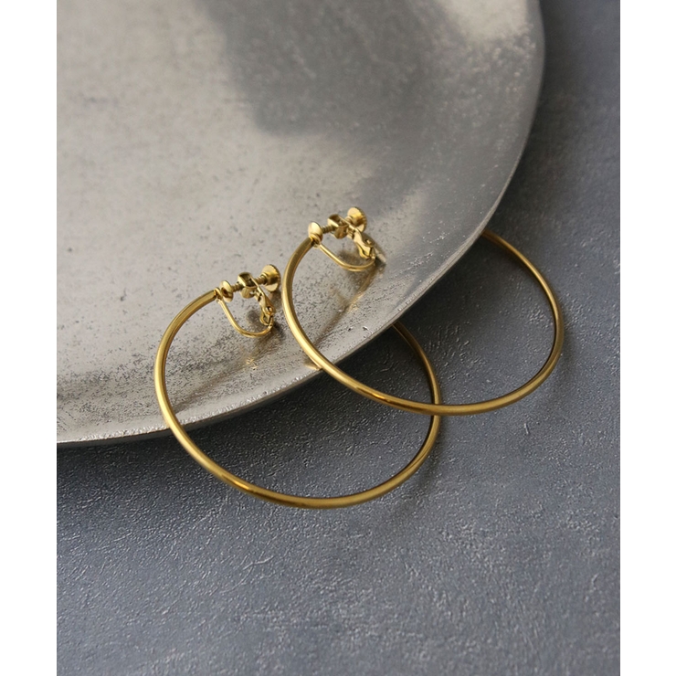 ステンレス フープイヤリング (L) | VINGTAINE | 詳細画像4 