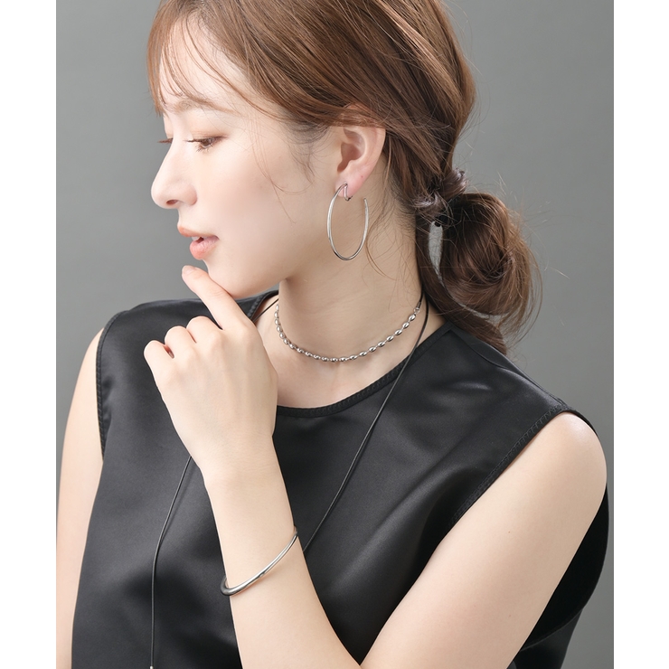 ステンレス フープイヤリング (L) | VINGTAINE | 詳細画像7 