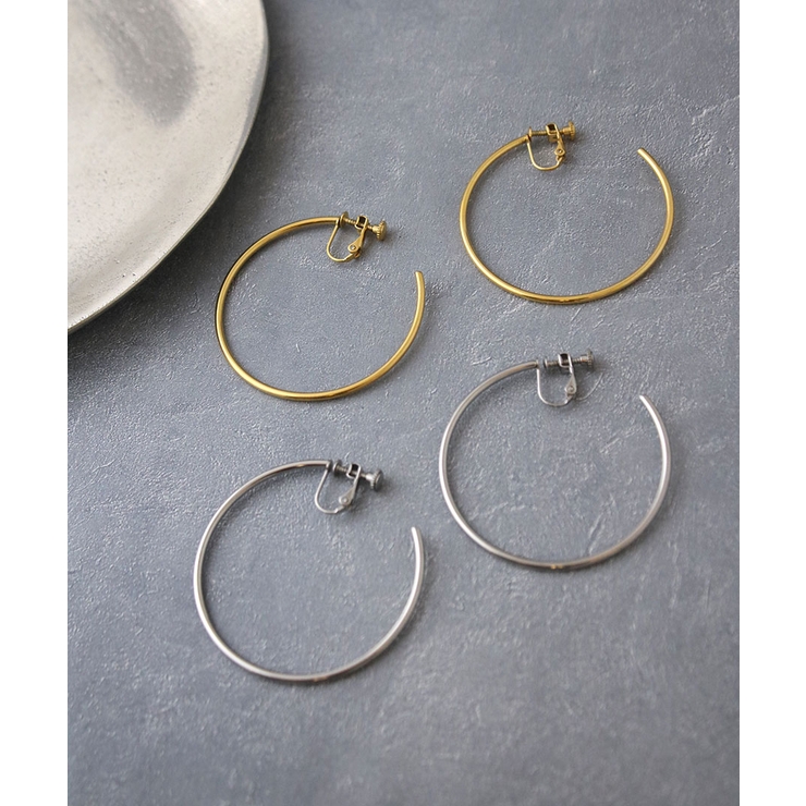 ステンレス フープイヤリング (L) | VINGTAINE | 詳細画像10 