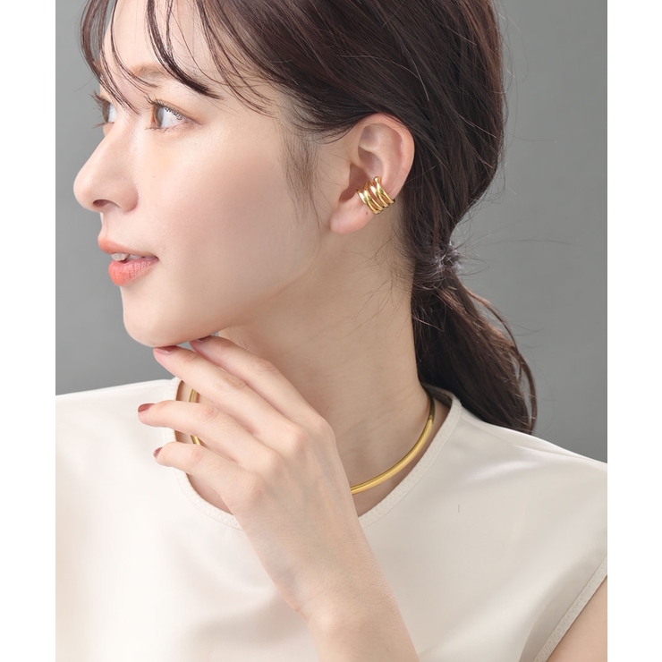 【片耳販売】ステンレス ボリュームイヤーカフ 金属アレルギー対応 | VINGTAINE | 詳細画像2 