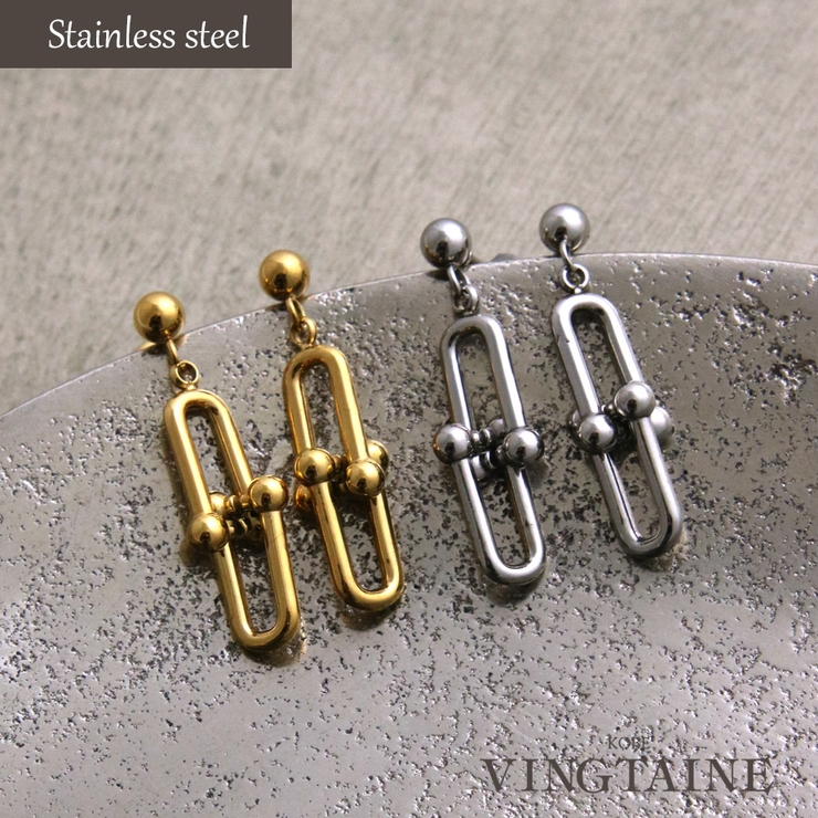 ピアス サージカルステンレス チェーン | VINGTAINE | 詳細画像1 