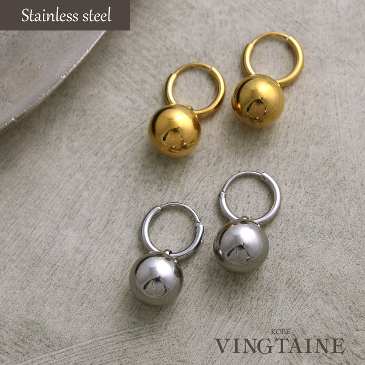 ピアス キャッチレス ボール | VINGTAINE | 詳細画像1 