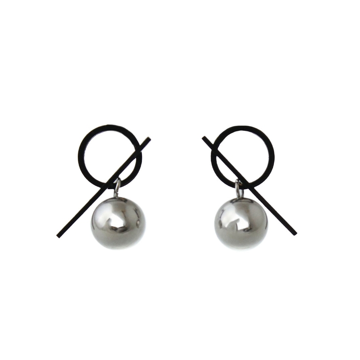 ピアス メタルボール ブラックライン | VINGTAINE | 詳細画像11 