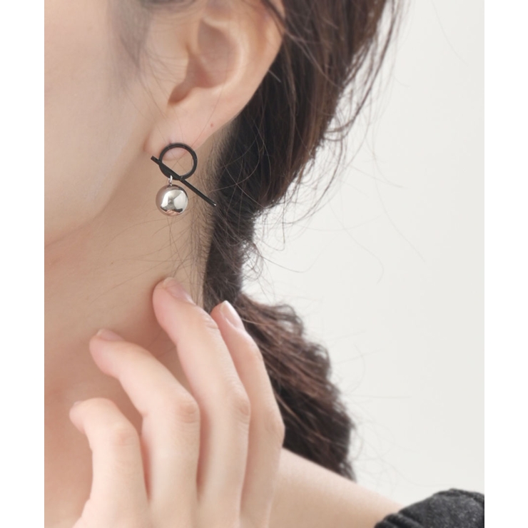 ピアス メタルボール ブラックライン | VINGTAINE | 詳細画像4 