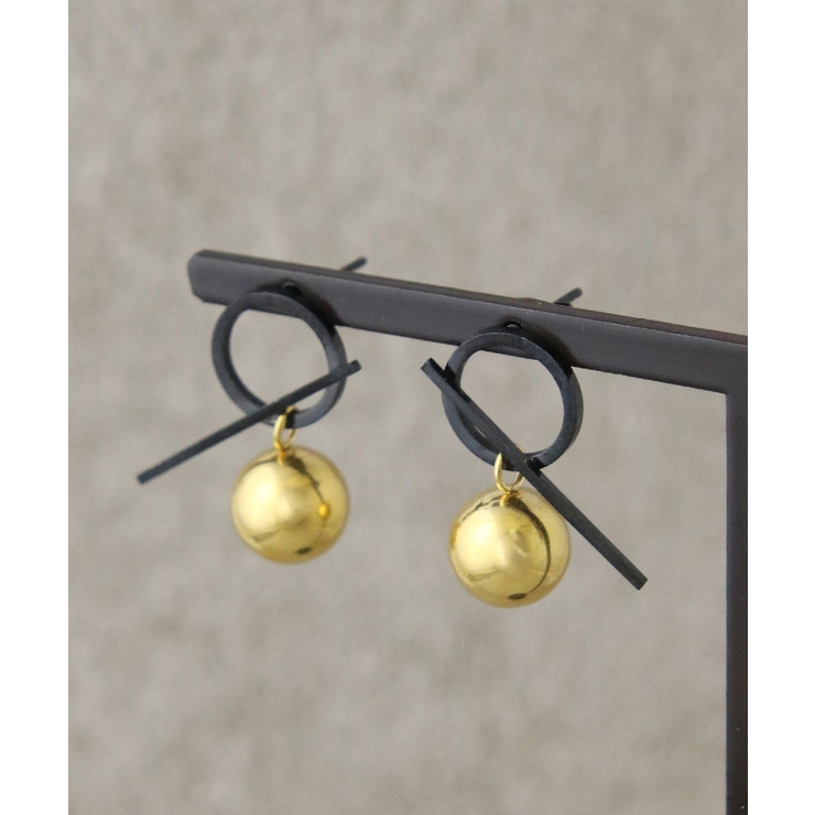 ピアス メタルボール ブラックライン | VINGTAINE | 詳細画像5 