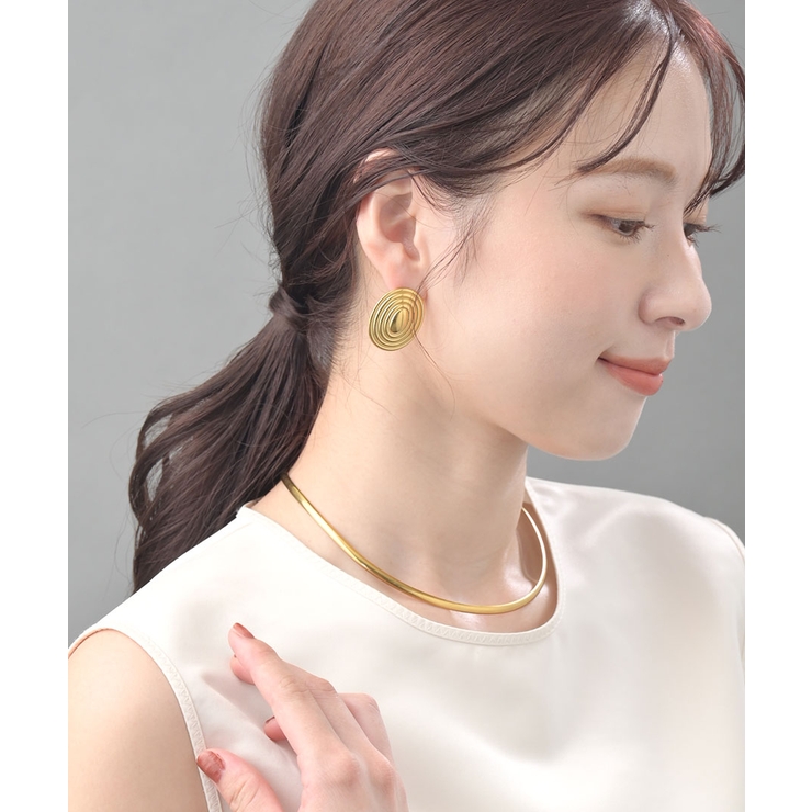 ピアス オーバル ステンレスアクセ | VINGTAINE | 詳細画像2 