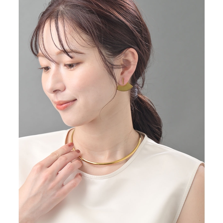 ピアス 扇型プレート ステンレスアクセ | VINGTAINE | 詳細画像3 