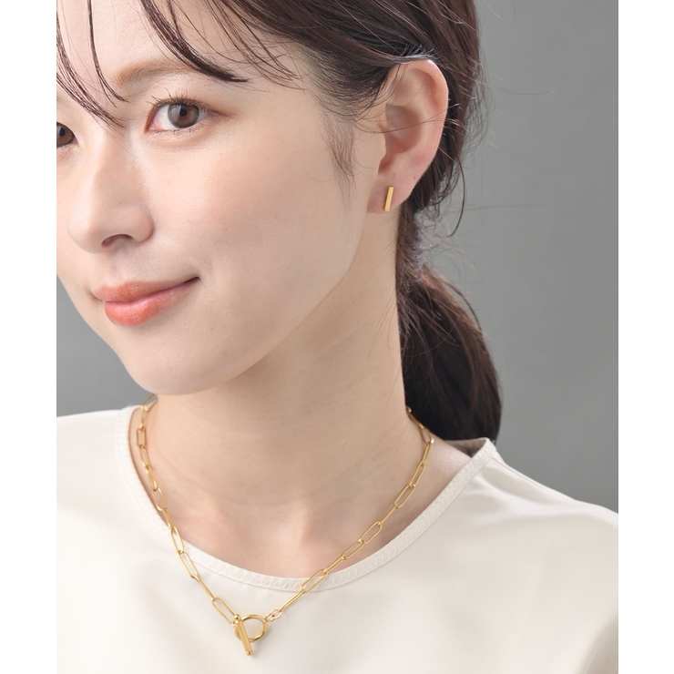 ピアス 扇型プレート ステンレスアクセ | VINGTAINE | 詳細画像4 