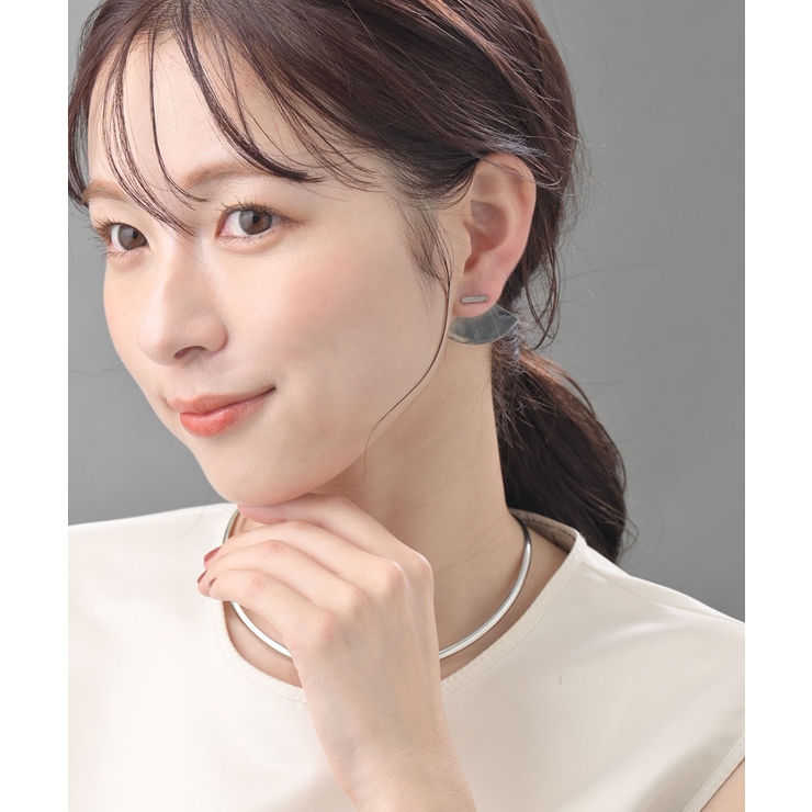 ピアス 扇型プレート ステンレスアクセ | VINGTAINE | 詳細画像6 