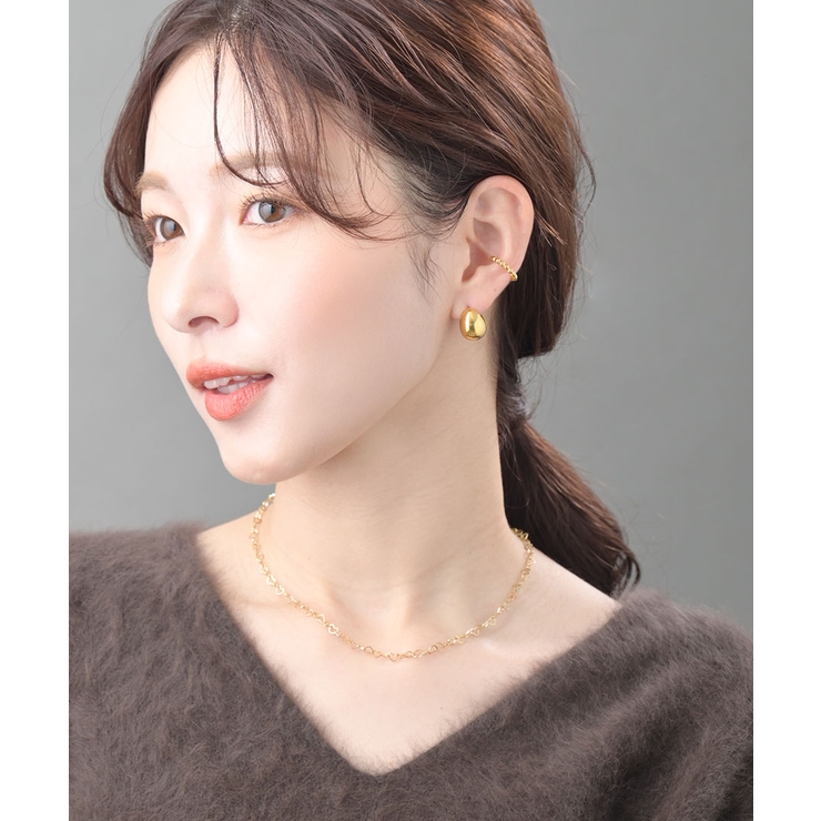 ステンレス しずく型 キャッチレスピアス | VINGTAINE | 詳細画像2 