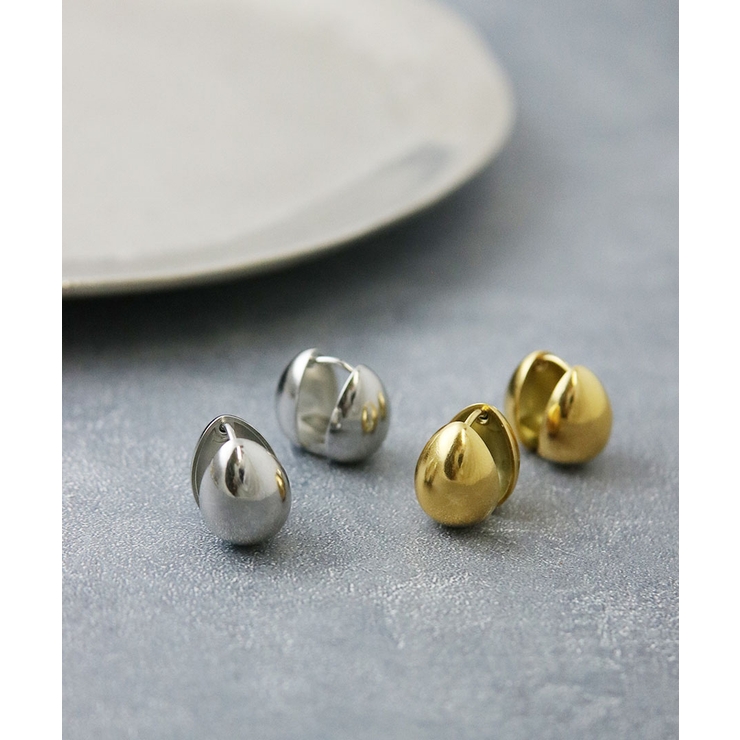 ステンレス しずく型 キャッチレスピアス | VINGTAINE | 詳細画像8 