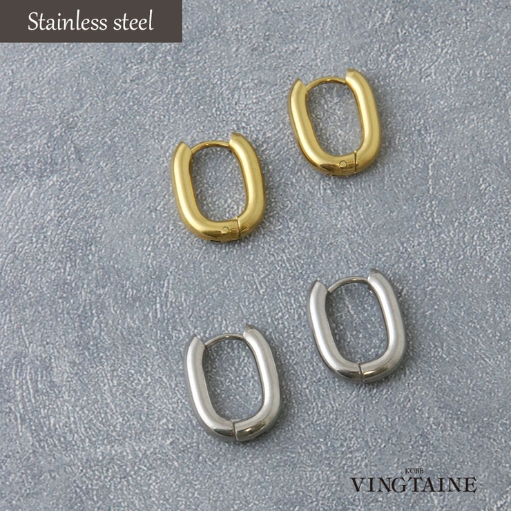 ステンレス リングピアス 金属アレルギー対応 | VINGTAINE | 詳細画像1 