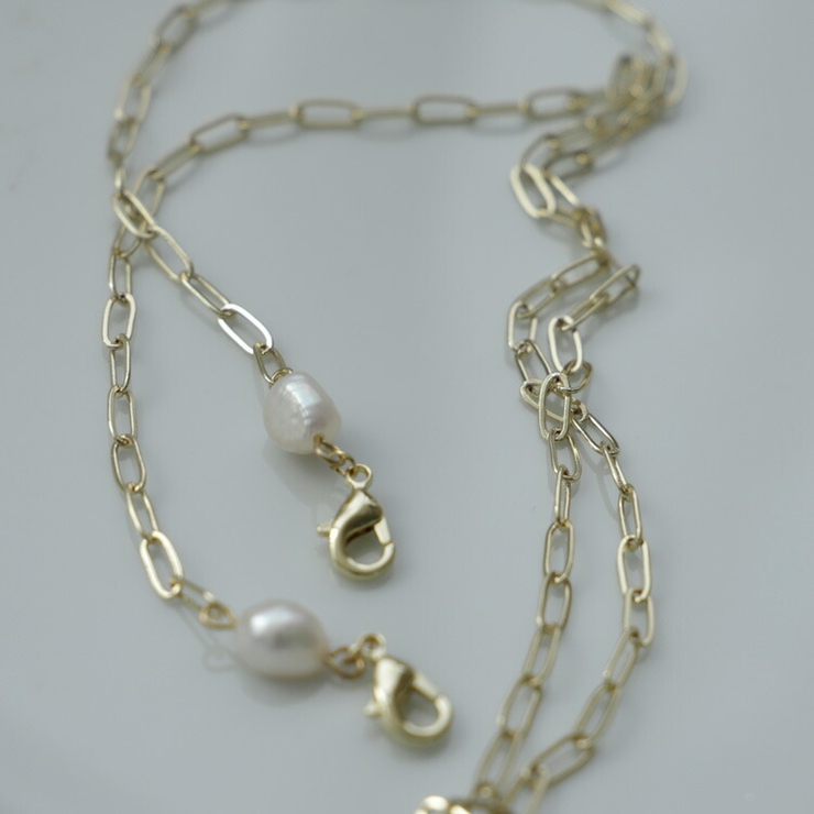 ゴールドマスクチェーン（淡水パール付き） | Vita Felice | 詳細画像3 