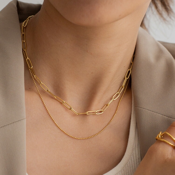 ボールチェーン2連ネックレス | Vita Felice | 詳細画像4 