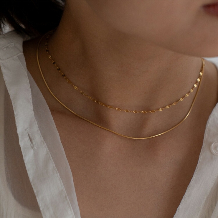 ペタルチェーン2連ネックレス | Vita Felice | 詳細画像6 