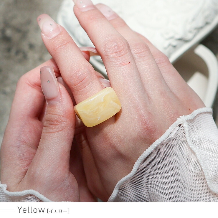 イエロー | スクエアクリアカラーリング | Vita Felice