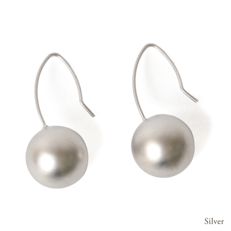 ボールフックピアス【SALE/45%OFF】レディースピアスジュエリーアクセサリープレゼントマット大きいサイズアンティークボール型玉球体《ゴールド/シルバー》piercevkoa-p440【送料無料/メール便】