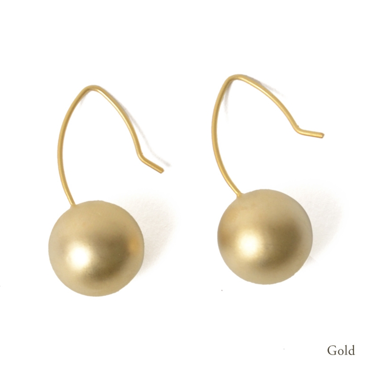 ボールフックピアス【SALE/45%OFF】レディースピアスジュエリーアクセサリープレゼントマット大きいサイズアンティークボール型玉球体《ゴールド/シルバー》piercevkoa-p440【送料無料/メール便】