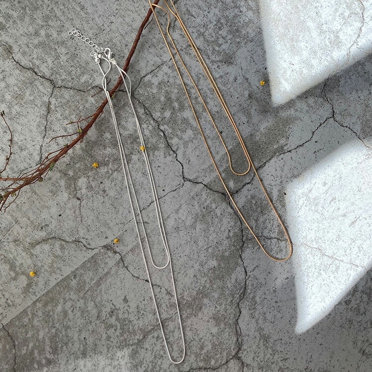 二連スネークチェーンネックレス | Vita Felice | 詳細画像4 