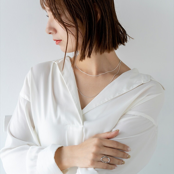 二連スネークチェーンネックレス | Vita Felice | 詳細画像8 