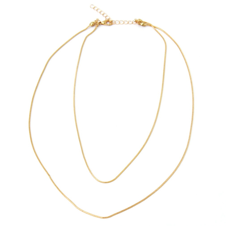 二連スネークチェーンネックレス | Vita Felice | 詳細画像12 