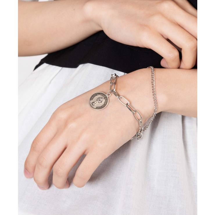 K18「イニシャルコイン」ブレスレット｜【オレフィーチェ】Orefice