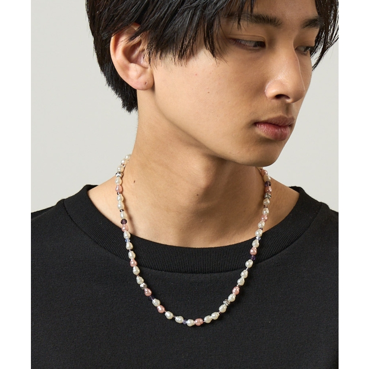 柄2 | カラーパールネックレス 韓国 韓国ファッション | WEGO【MEN】