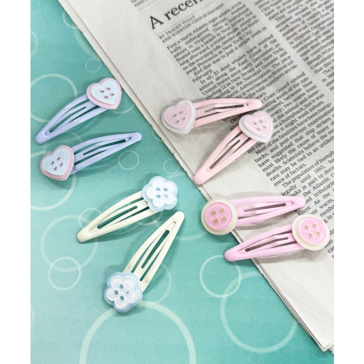 L2Pモチーフボタンパッチンピン | WEGO【WOMEN】 | 詳細画像3 