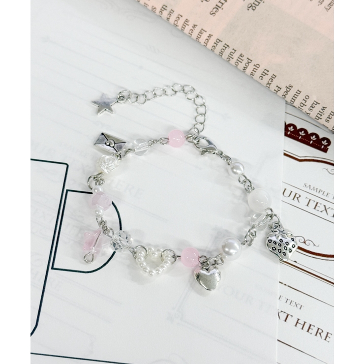 柄１ | Lラブリーモチーフビーズブレス | WEGO【WOMEN】