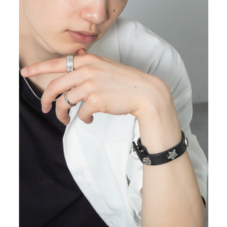 MモチーフPUブレス | WEGO【MEN】 | 詳細画像1 